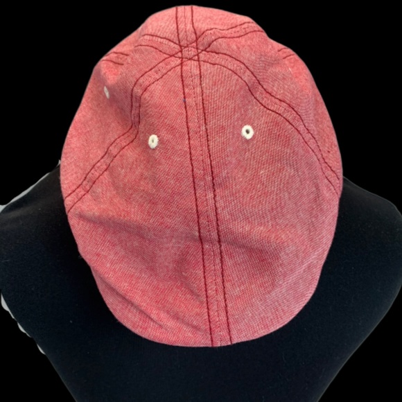 red driving cap
